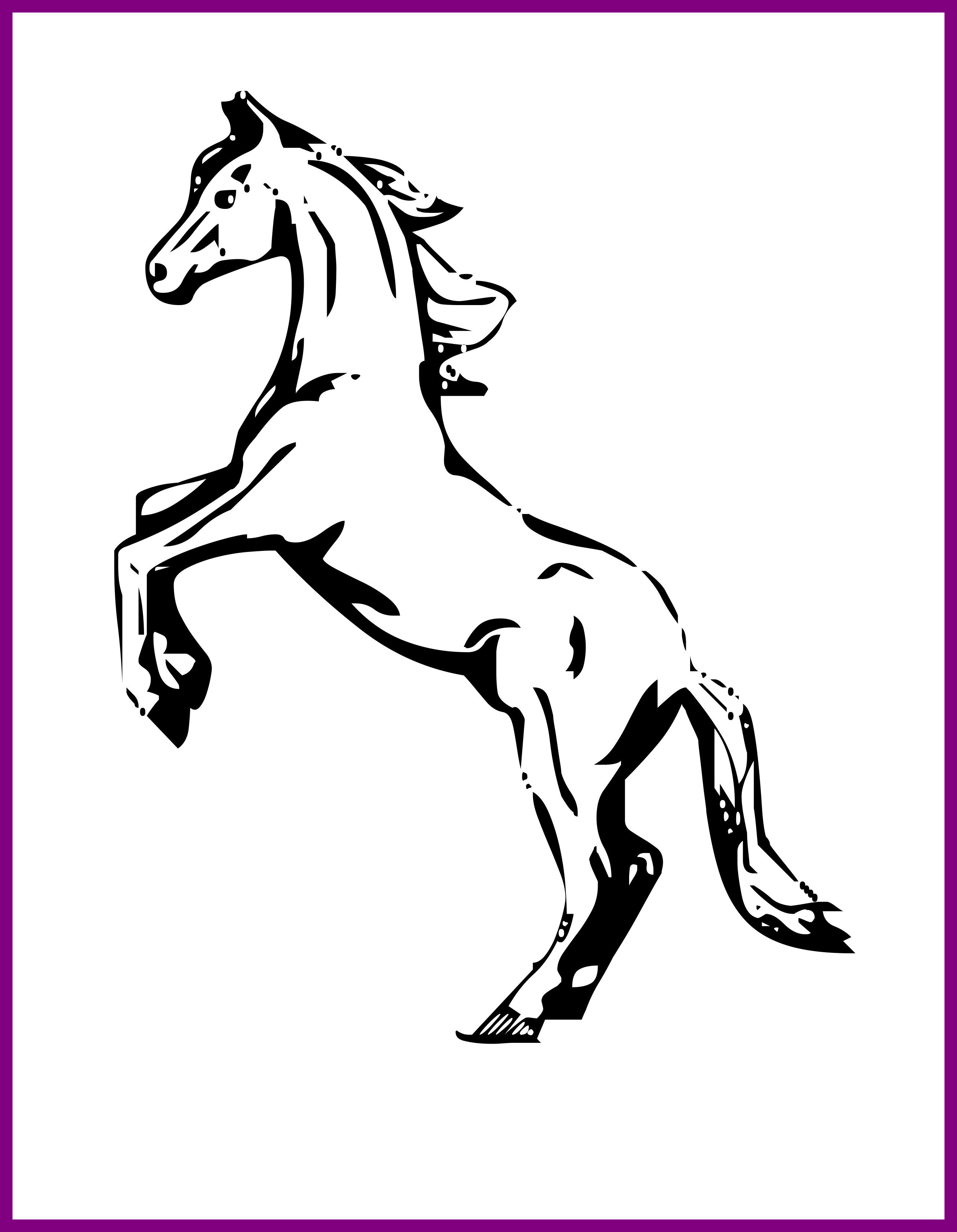 2618x3368 Best Mustang Horse Coloring Design Kids Pic Of Galloping Page
