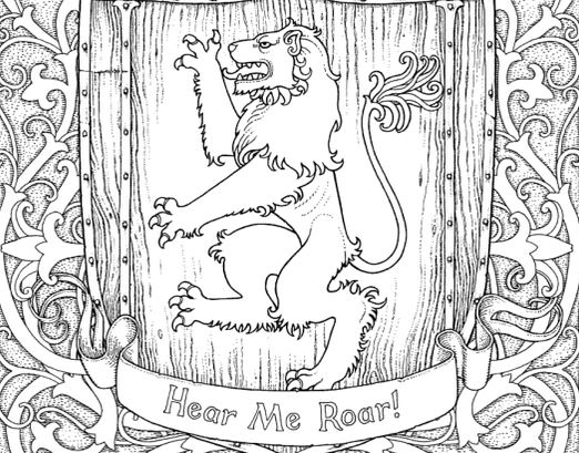 The Official Game Of Thrones Coloring Book Is Here! 522x409 The Official Game Of Thrones Coloring Book Is Here!