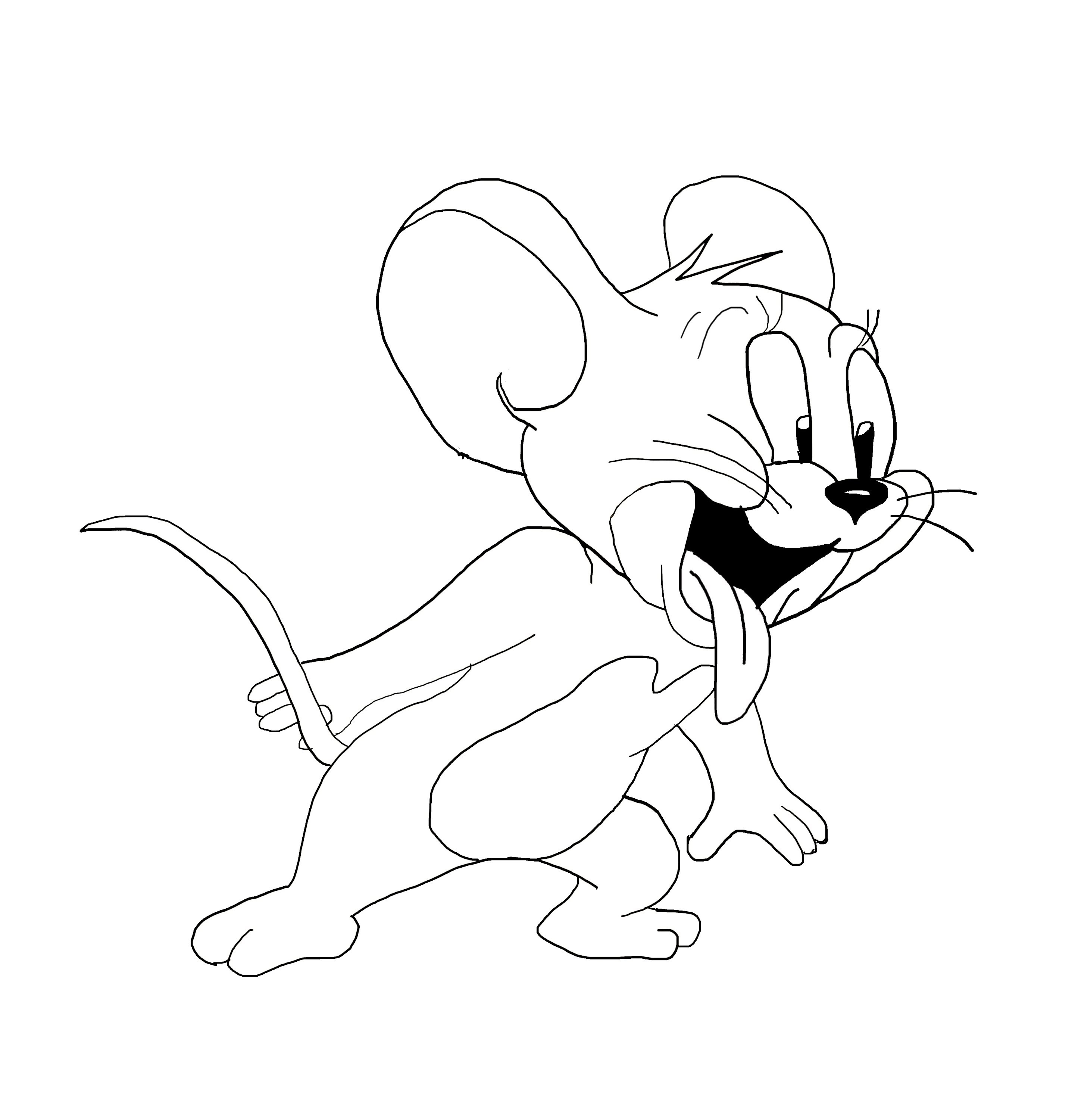 2881x3000 Pencil Sketches Of Tom Jerry Coloring Pages Drawing Tom