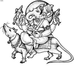 290x258 Ganesha Chaturt Coloring Page, Ganadhyakshina Coloring Page