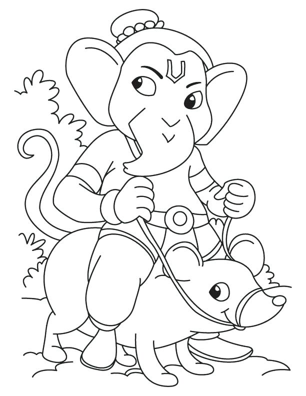 612x792 Ganesha Coloring Pages Ganesha Paintings For Coloring Ganesha