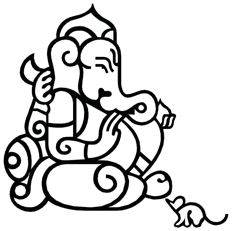 Ganesh Coloring Pages For Kids at GetColorings.com | Free printable ...