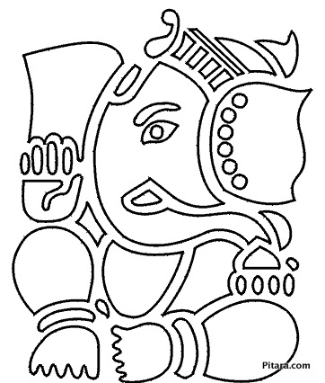 362x426 Lord Ganesha Coloring Page Pitara Kids Network