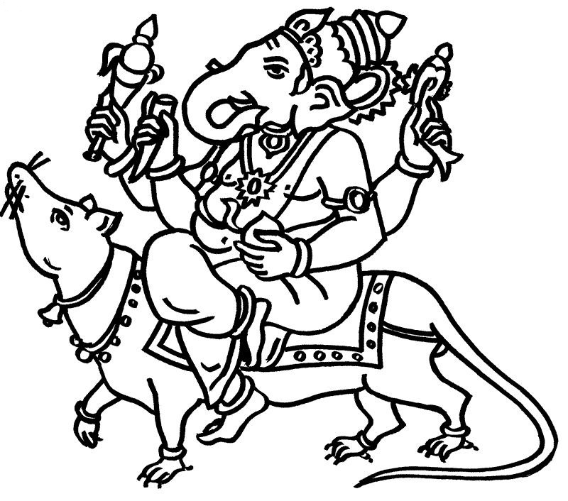 800x706 Bal Ganesha Coloring Pages Coloring Pages