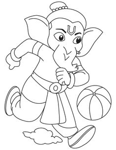 Ganesha Coloring Pages For Kids Ganapati Ganesha 236x305 Ganesha Coloring Pages For Kids Ganapati Ganesha