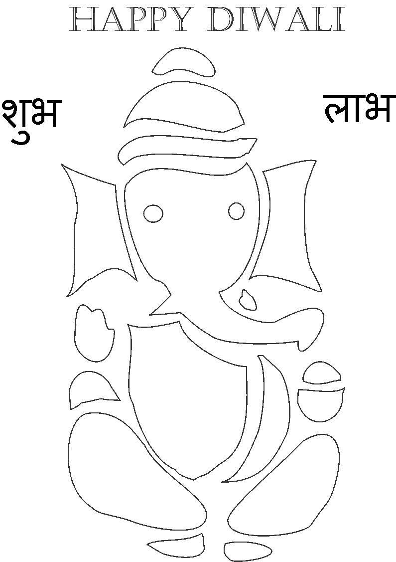 Lord Ganesha Coloring Page 795x1127 Lord Ganesha Coloring Page