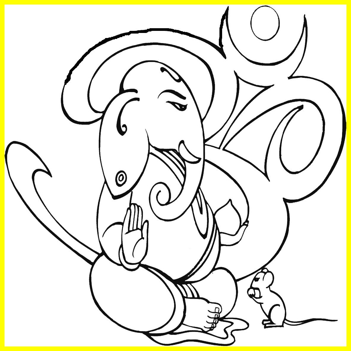 Ganesha Coloring Pages For Kids at GetColorings.com | Free printable ...