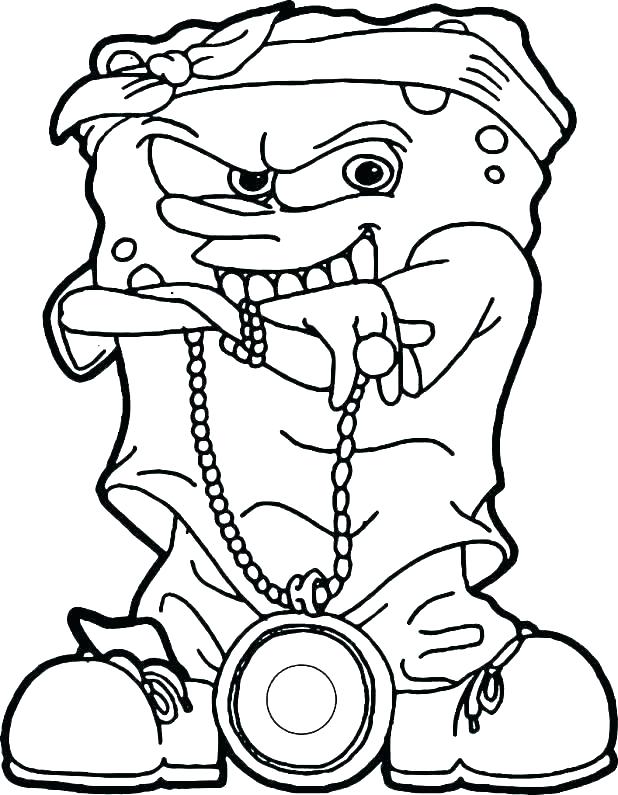 618x795 Gangsta Coloring Pages Gangster Tattoos Page Gangsta Coloring