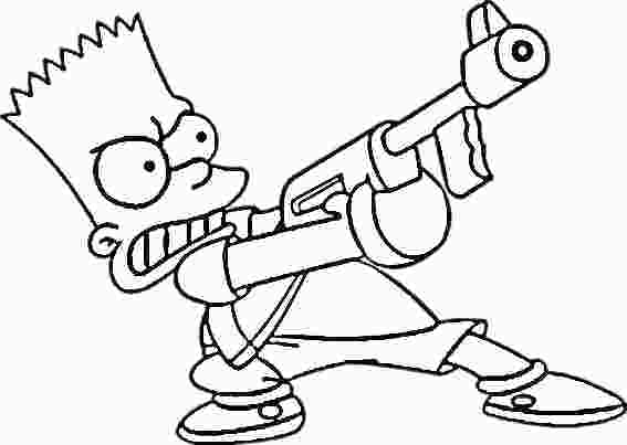 567x403 Simpsons Coloring Pages Bart Simpson Coloring Pages Free Homer