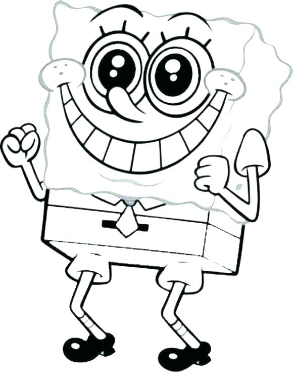 580x743 Sponge Bob Coloring Pages Coloring Sheet Lovable And Coloring