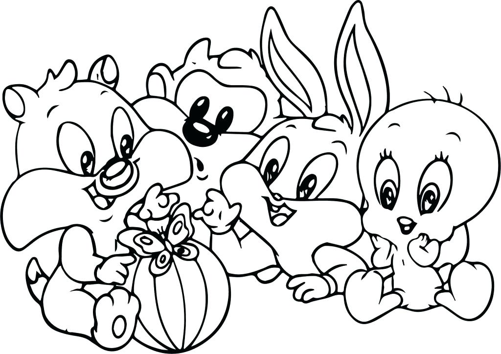 1024x723 Lola Bunny Coloring Pages Bugs Bunny Coloring Pages Baby Tunes