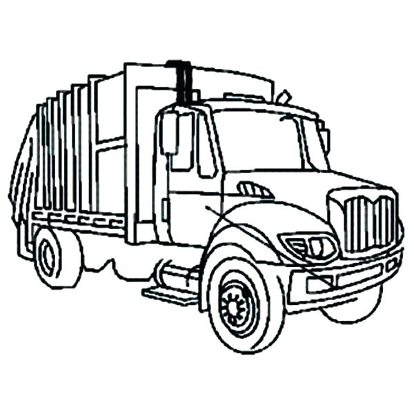 600x600 Garbage Truck Coloring Pages Coloring Pages Garbage Truck