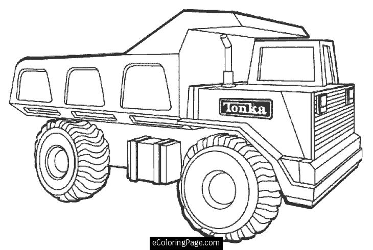 Garbage Truck Coloring Page
