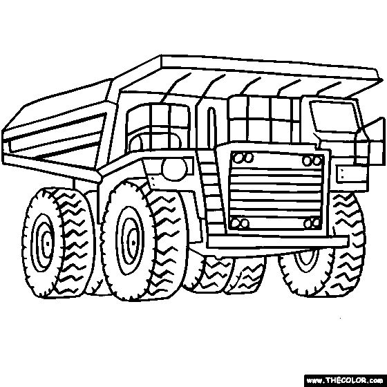 Garbage Truck Printable Coloring Pages