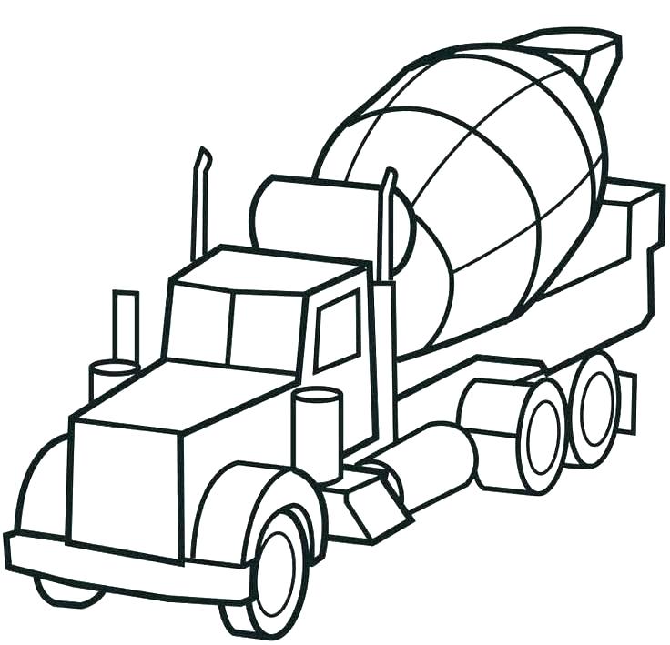 736x709 Coloring Pages Fire Trucks Preschool Garbage Truck Coloring Page