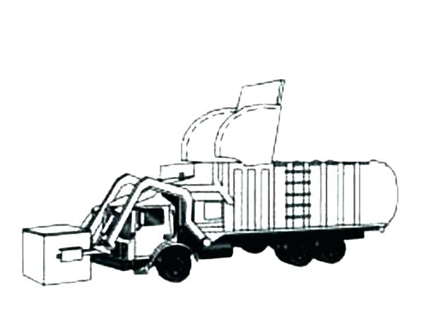 600x445 Trash Truck Coloring Pages Garbage Truck Printable Coloring Pages