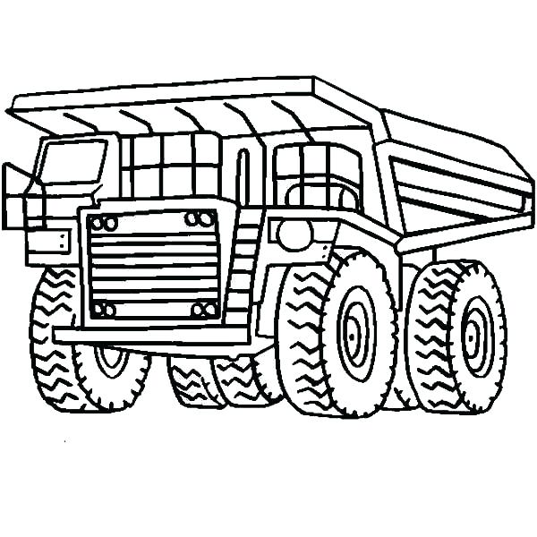 600x600 Dump Truck Coloring Page For Kids Dump Truck Coloring Dump Truck