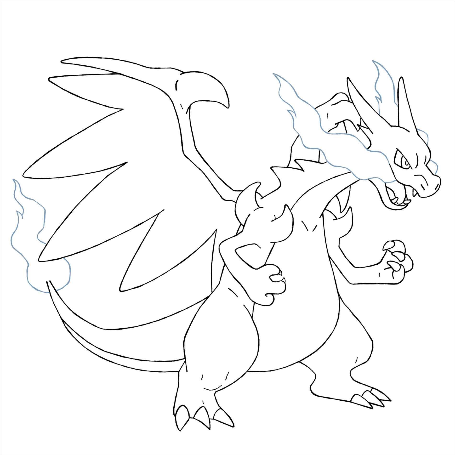 1900x1900 Pokemon Coloring Pages Dragonite Fresh Pokemon Coloring Pages Mega