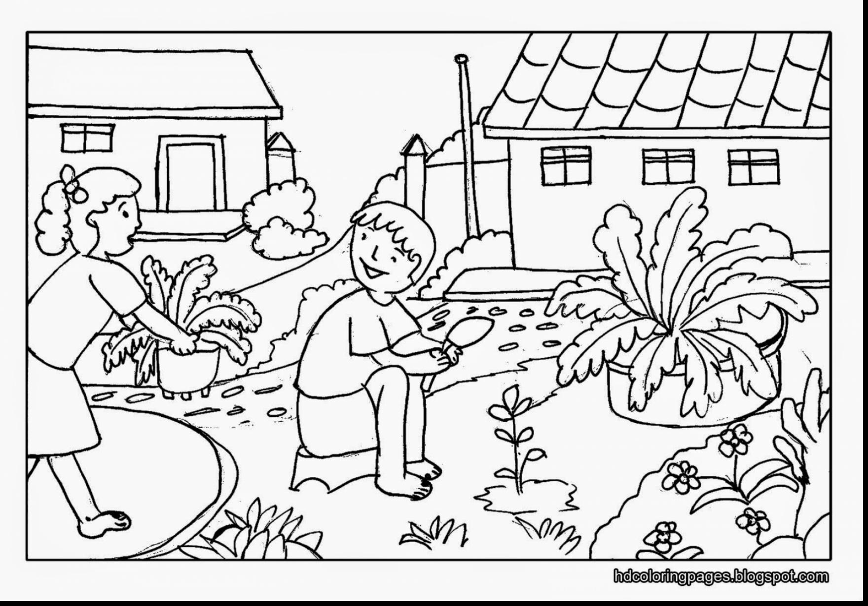 1760x1230 Garden Coloring Pages Hard Fresh Flower To