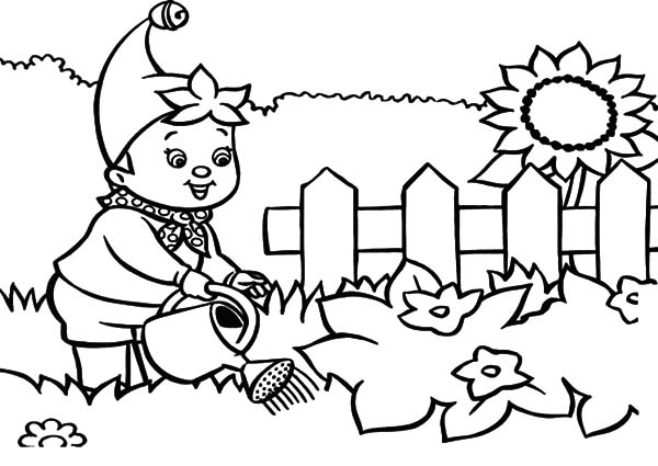 600x425 Noddy Waters The Garden Coloring Pages Color Luna