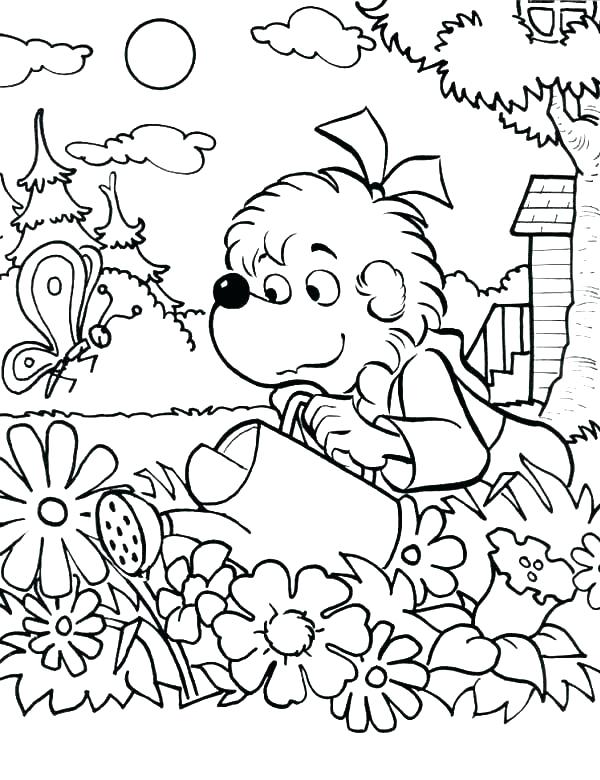 600x780 Flower Garden Coloring Page Daisy Flower Garden Coloring Sheets