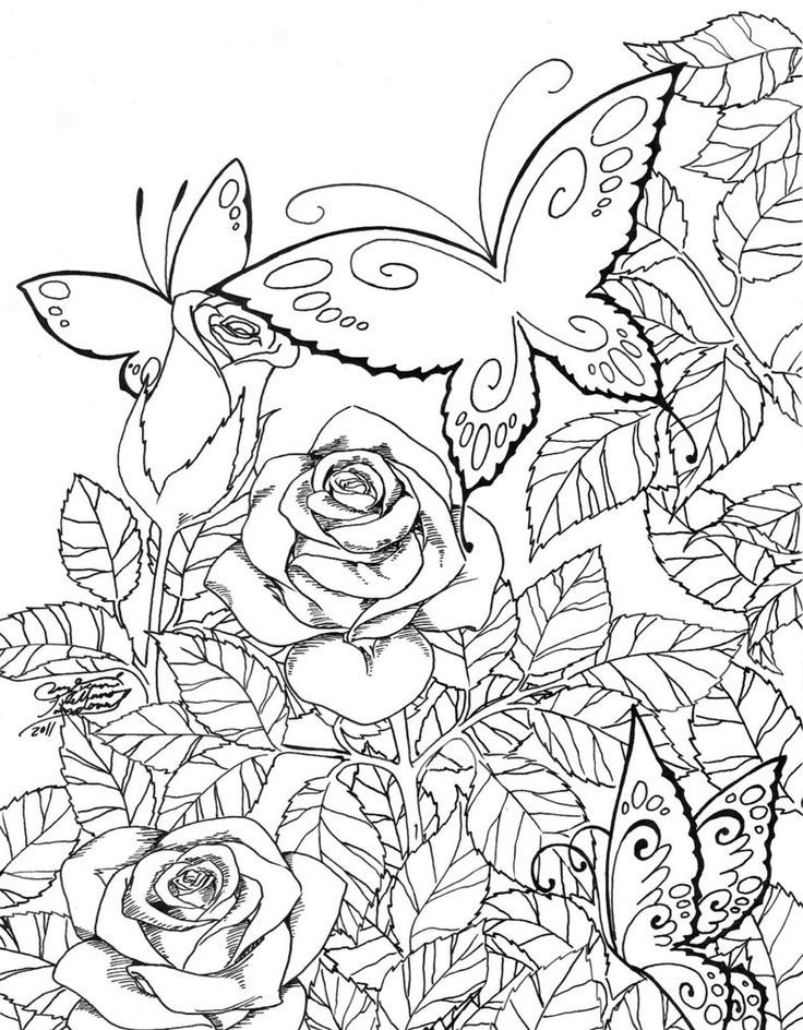 736x944 Garden Coloring Pages For Adults