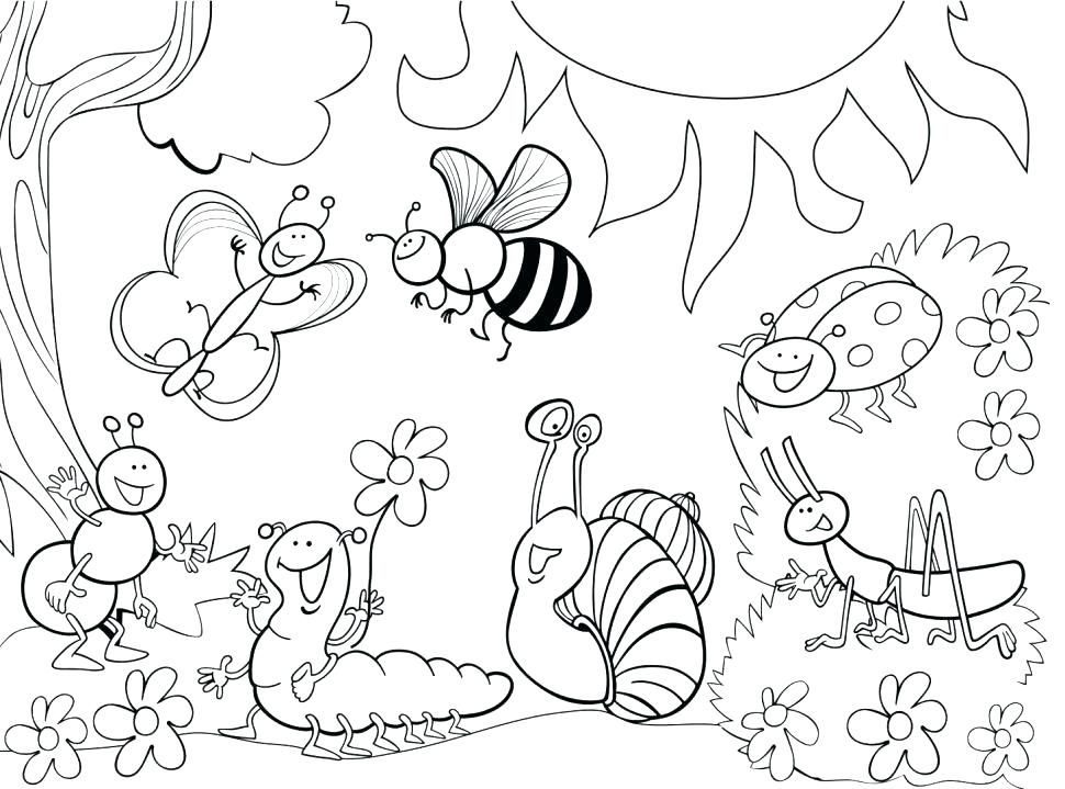 Garden Coloring Pages For Kids Printable Printables And Menu 970x719 Garden Coloring Pages For Kids Printable Printables And Menu