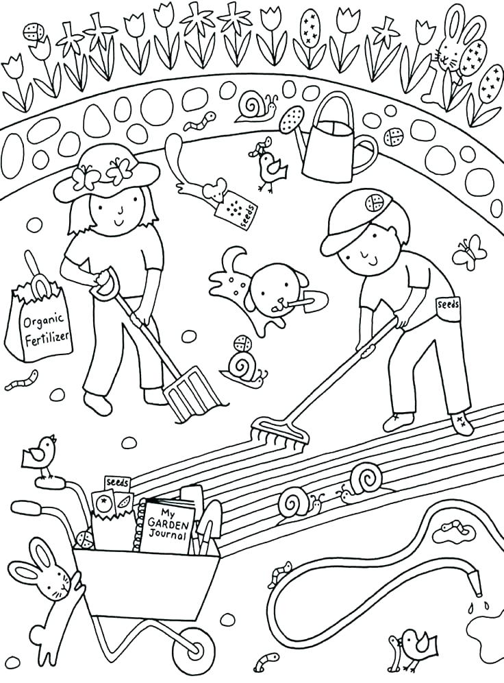 Vegetable Garden Coloring Pages Vegetable Garden Coloring Pages 736x996 Vegetable Garden Coloring Pages Vegetable Garden Coloring Pages