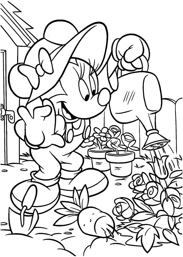 Gardening Coloring Pages 600x840 Gardening Coloring Pages