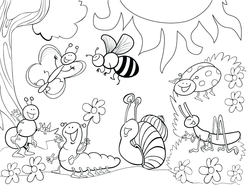 Garden Coloring Pages 970x719 Garden Coloring Pages