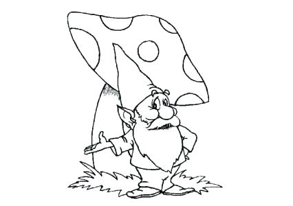 426x300 Gnome Coloring Pages Garden Gnome Coloring Pages Medium Size