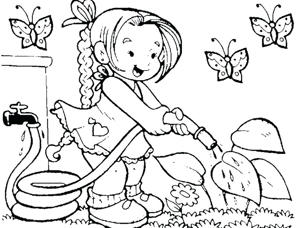 1000x769 Coloring Pages Garden Butterfly Garden Coloring Pages Butterfly