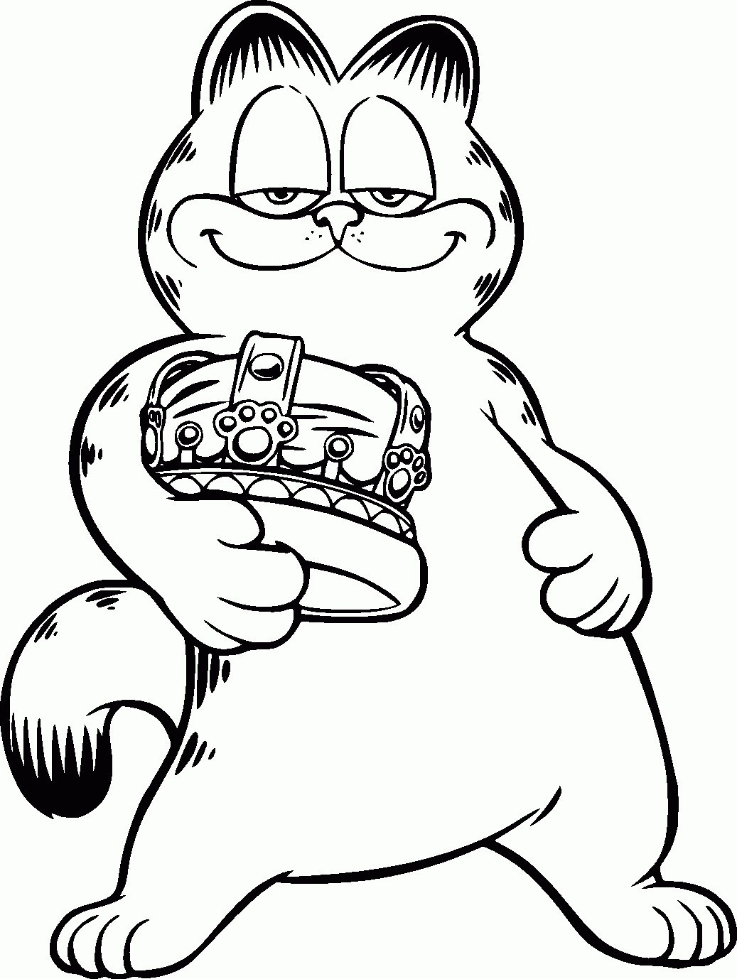 1037x1378 Coloring Pages Garfield Wagashiya