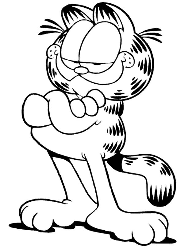 600x810 Garfield Coloring Pages