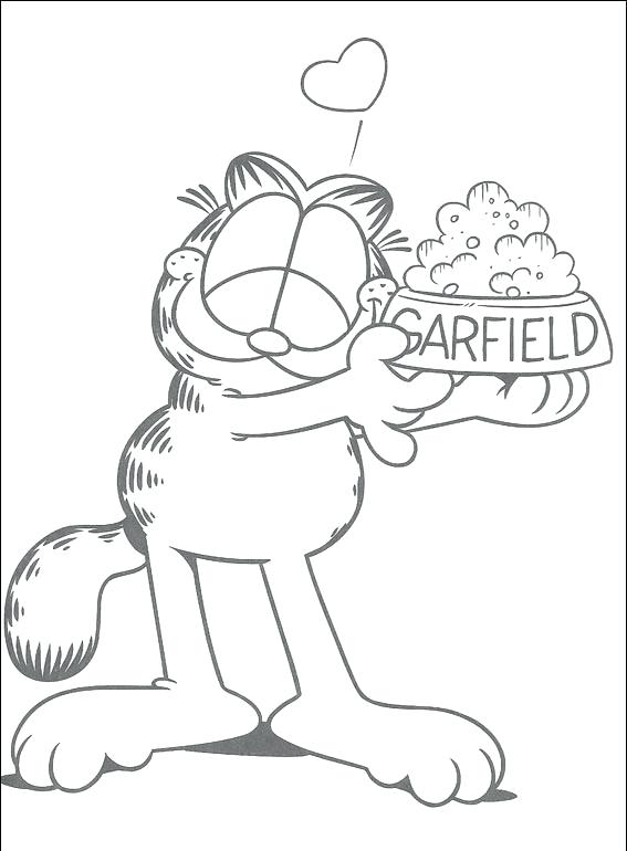 567x770 Garfield Coloring Pages Coloring Page Coloring Pages Coloring Page