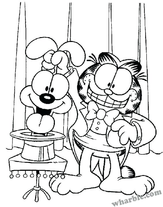 567x720 Garfield Coloring Page Coloring Page Garfield Coloring Pages