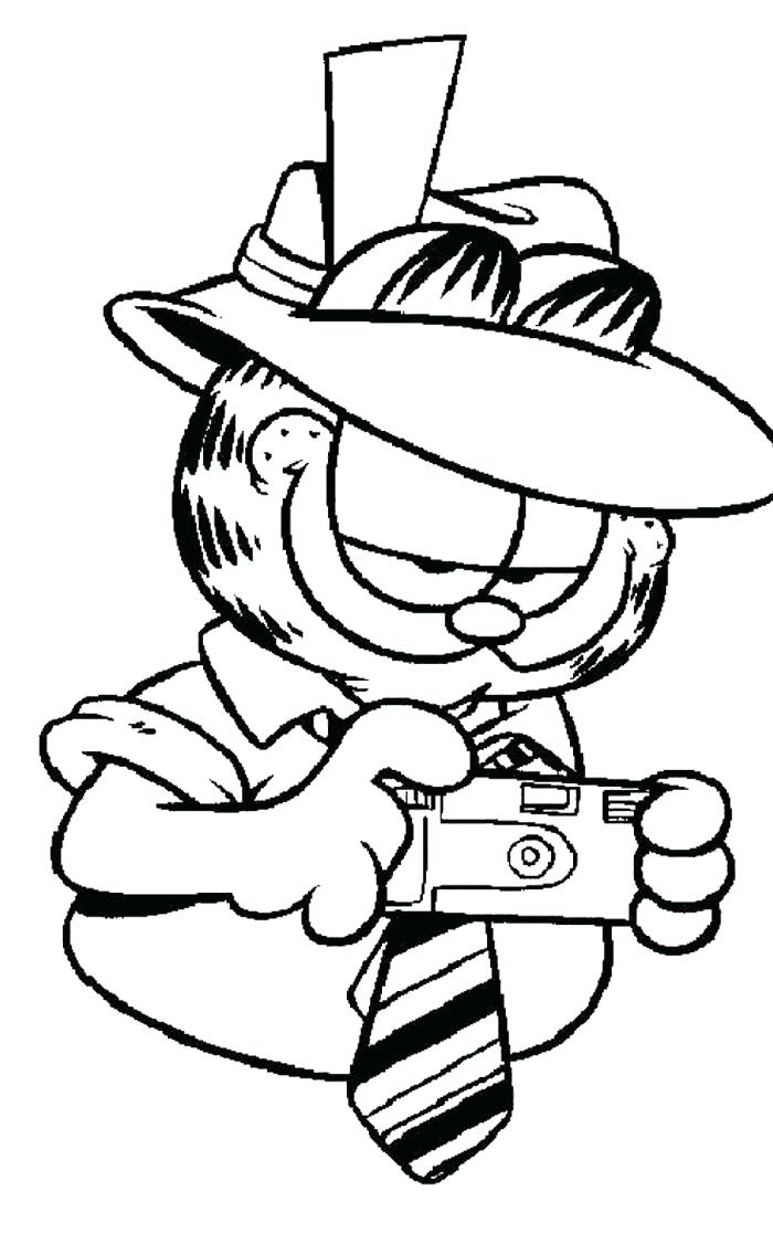 Garfield Coloring Sheets Coloring Pages With Camera Coloring Page 700x1116 Garfield Coloring Sheets Coloring Pages With Camera Coloring Page