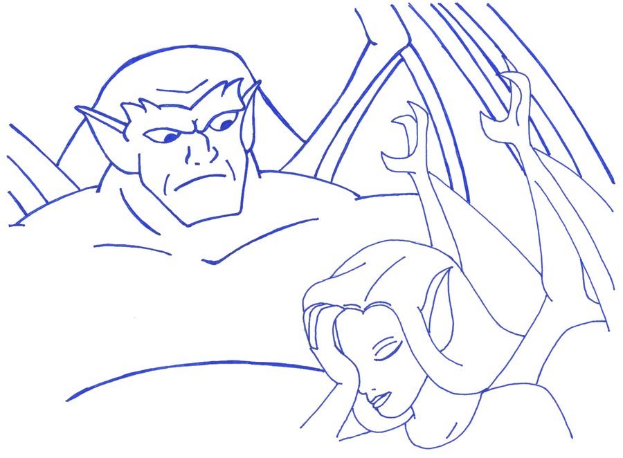 900x662 Goliath And Gargoyle Elisa By Joyfulmusic