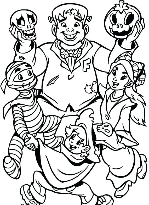 570x783 Halloween Monster Coloring Pages Monsters Coloring Pages Dangerous