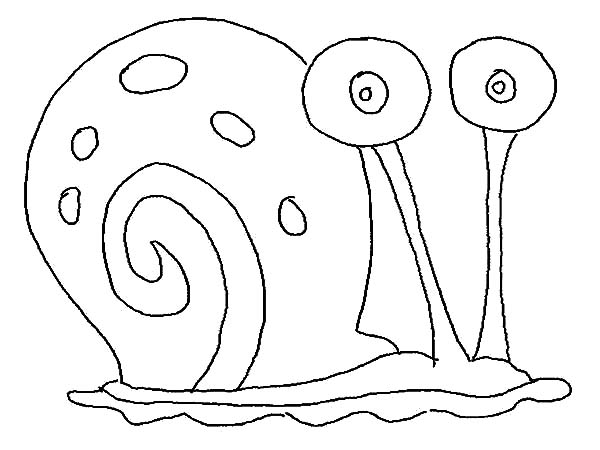 Gary The Snail Outline Coloring Pages Color Luna 600x450 Gary The Snail Outline Coloring Pages Color Luna