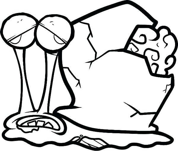 Zombie The Snail Coloring Pages Color Gary Sheet Murs 600x510 Zombie The Snail Coloring Pages Color Gary Sheet Murs