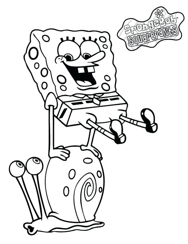 Spongebob And Gary Coloring Pages Spongebob Squarepants High Jump 600x776 Spongebob And Gary Coloring Pages Spongebob Squarepants High Jump