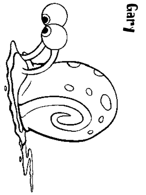 Gary The Snail Coloring Pages