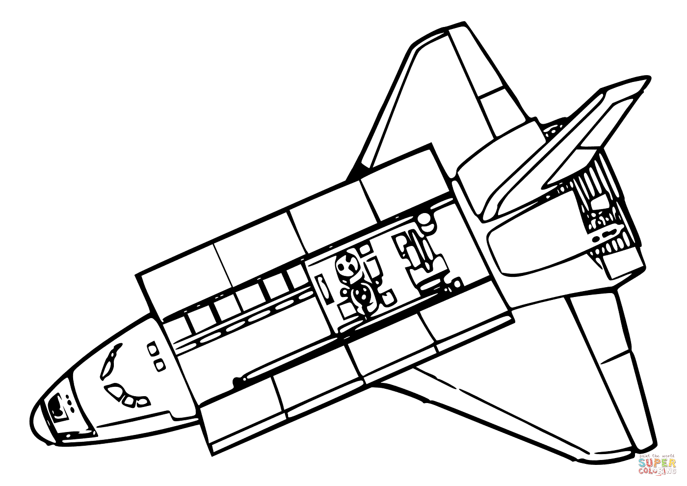 1400x990 Download International Space Station Coloring