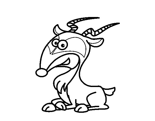 Gazelle Coloring Page 600x470 Gazelle Coloring Page