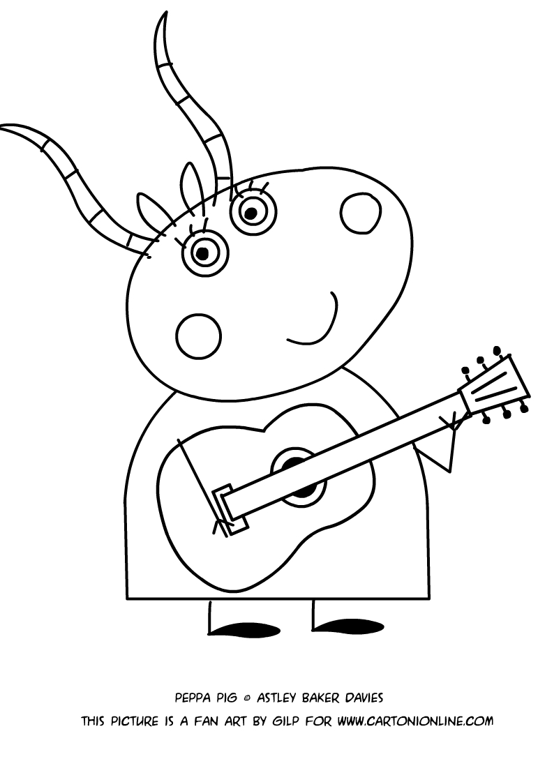 Madame Gazelle Coloring Pages 771x1121 Madame Gazelle Coloring Pages