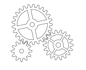 Gear Coloring Pages