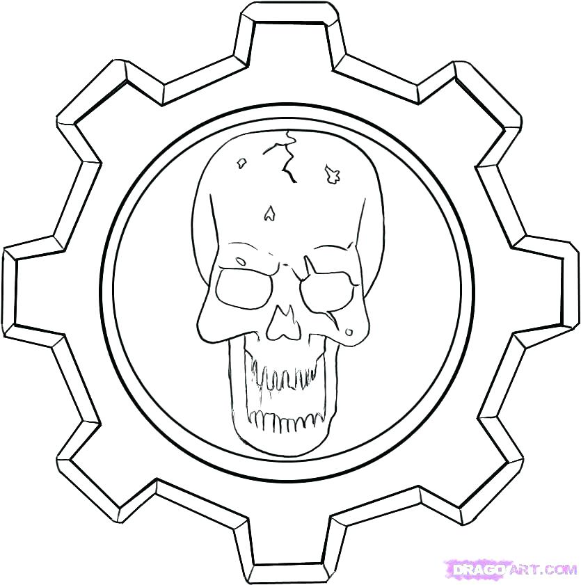 835x841 War Machine Coloring Pages War Machine Coloring Pages Gears Of War