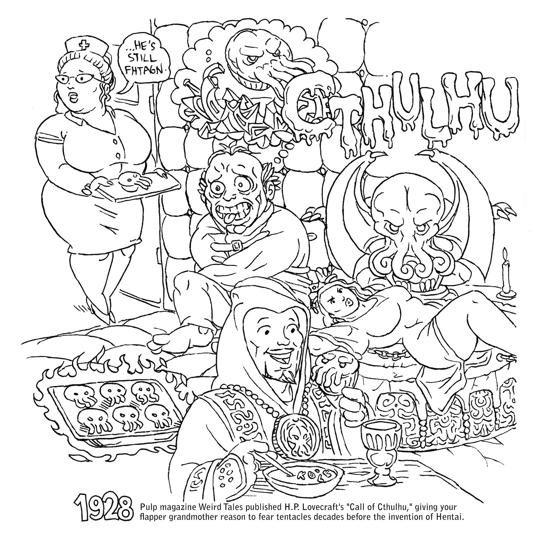 Simplistic Geek Coloring Pages Color In These 1815x1815 Simplistic Geek Coloring Pages Color In These
