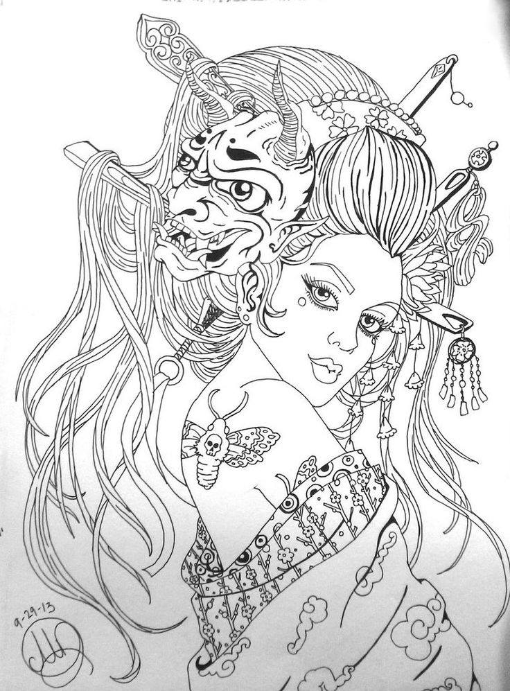 153 Best Asian Style ~ Adult Coloring Images 736x997 153 Best Asian Style ~ Adult Coloring Images